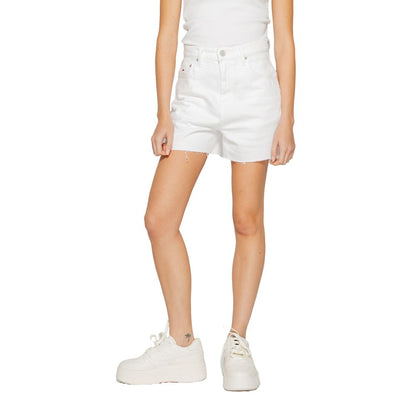 Tommy Hilfiger Jeans Hvide Genbrugsbomuldsshorts