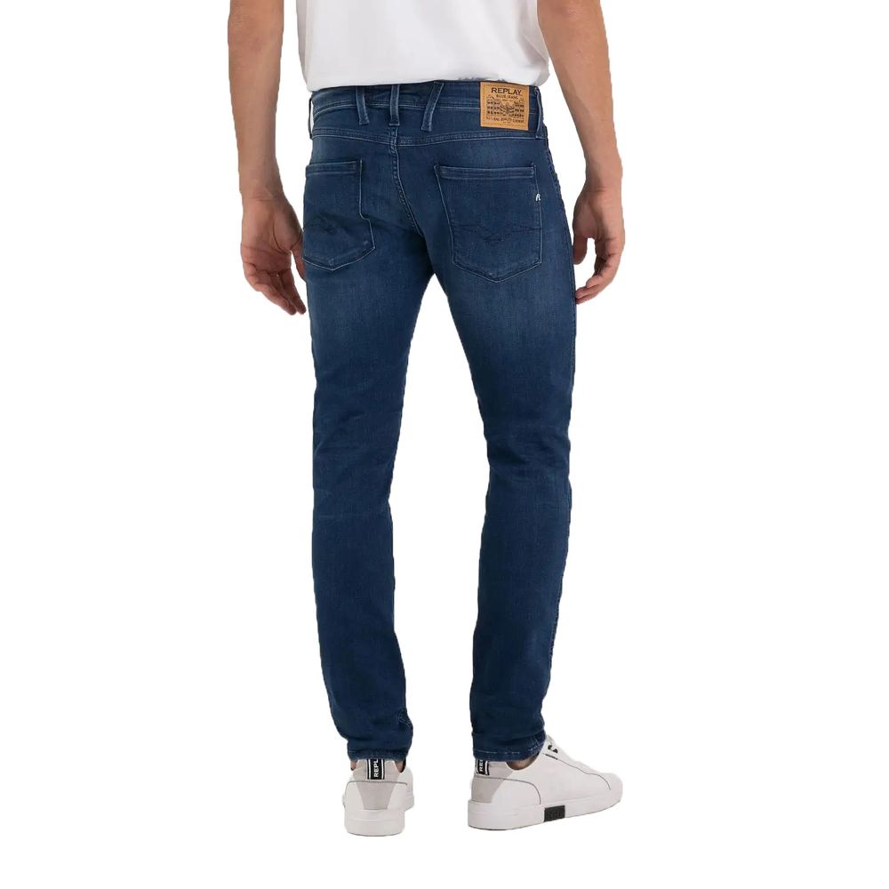 Replay blå bomulds jeans og bukser