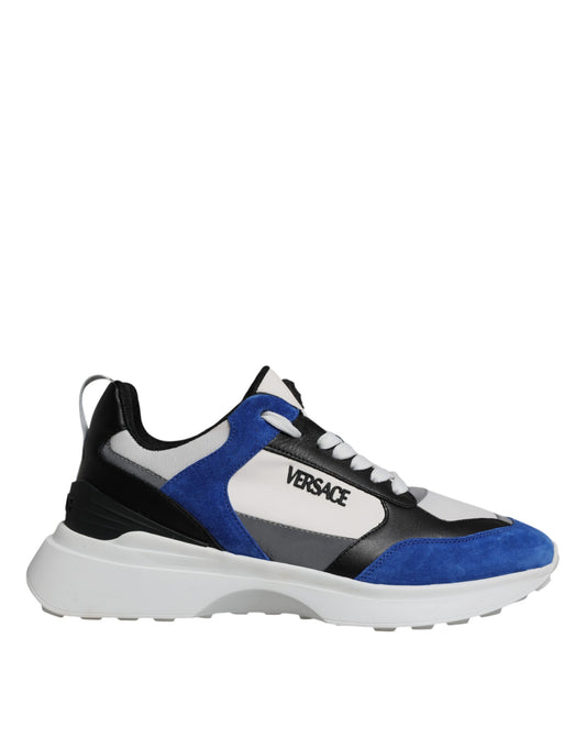 Versace Flerfarvet Kanvas Quad Fabric Medusa Lave Sneakers Sko