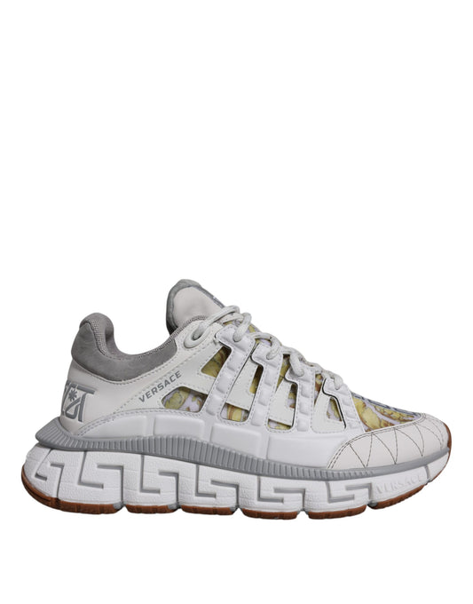 Versace Hvide Trigreca Barocco Print Lave Sneakers Sko