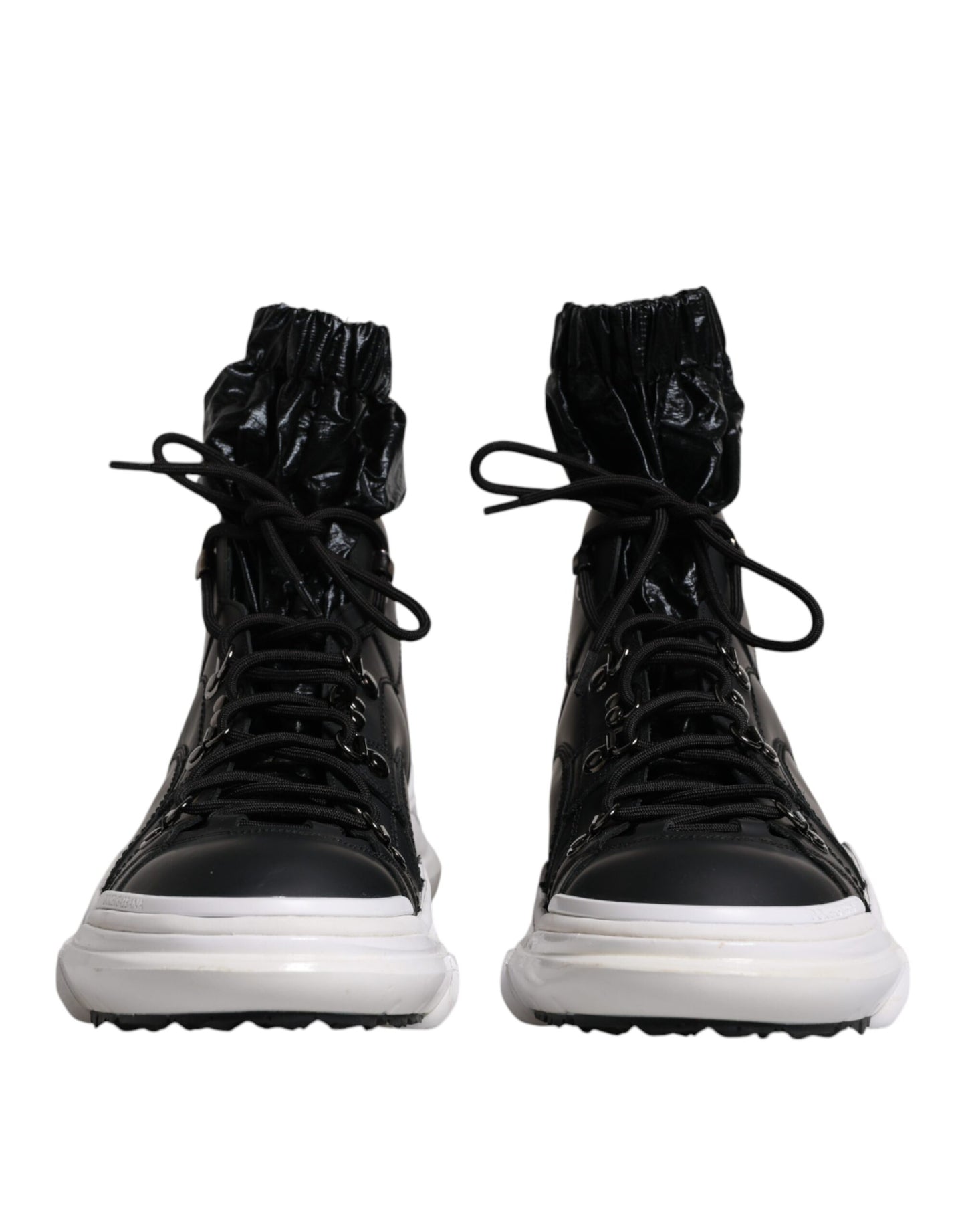 Dolce &amp; Gabbana Sort Nylon Galileo High Top Sneakers Sko