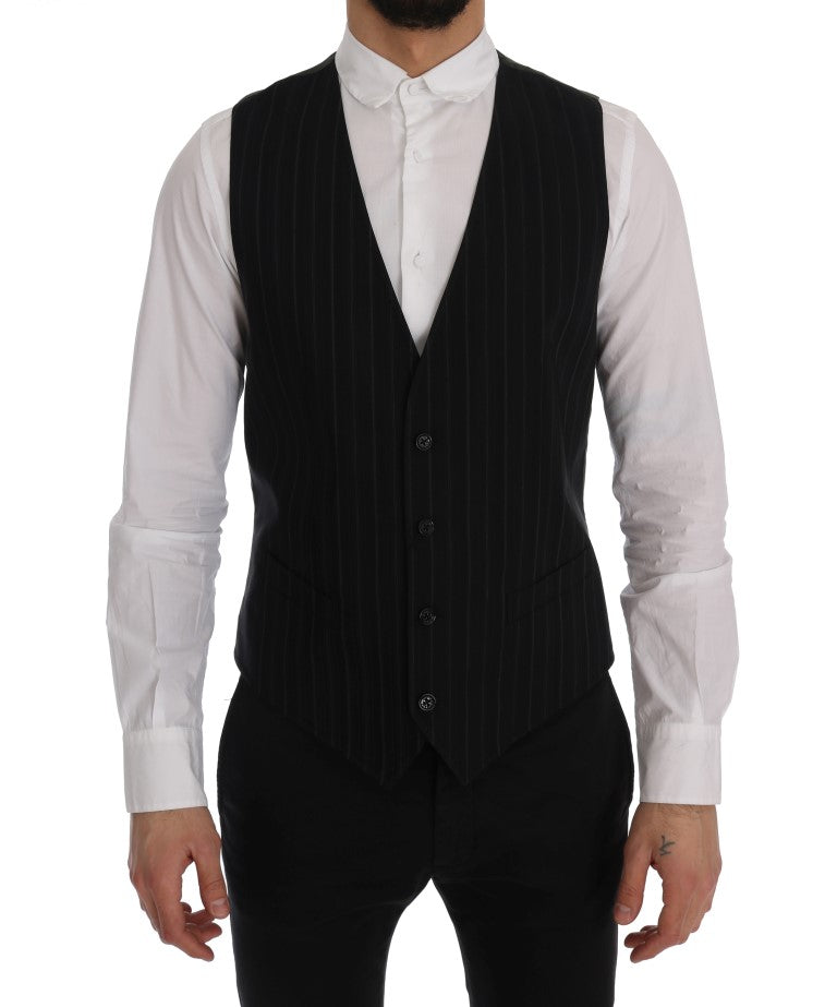 Dolce &amp; Gabbana elegant stribet vest vest