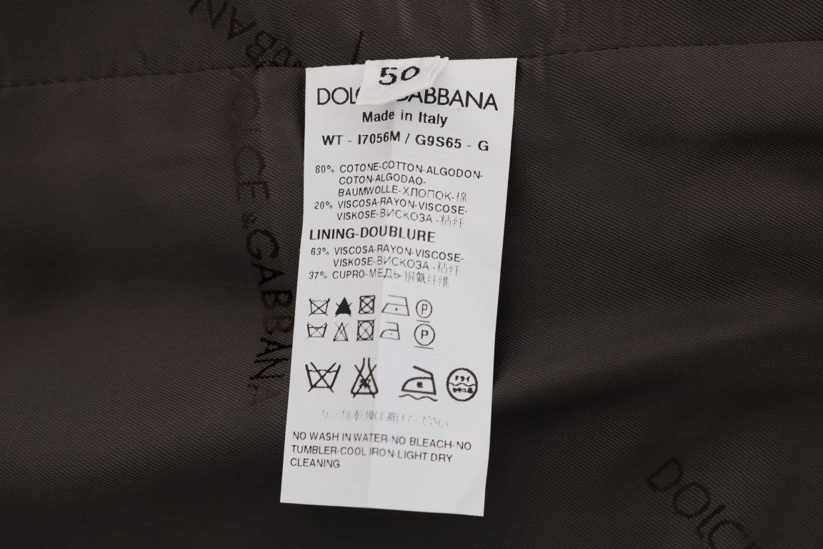 Dolce &amp; Gabbana Elegant stribet grå vest