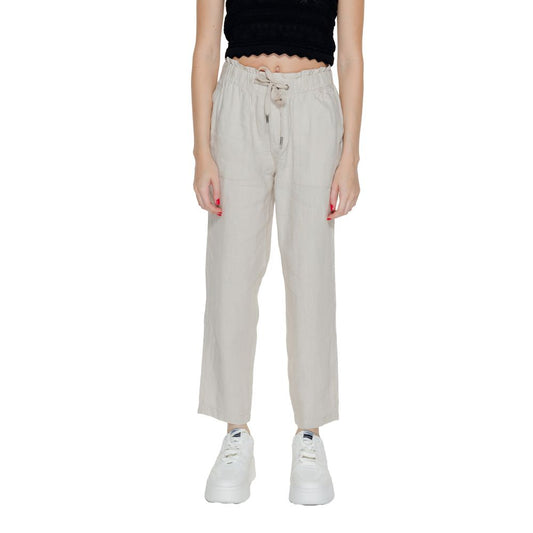 Street One Beige Hørjeans &amp; Bukser
