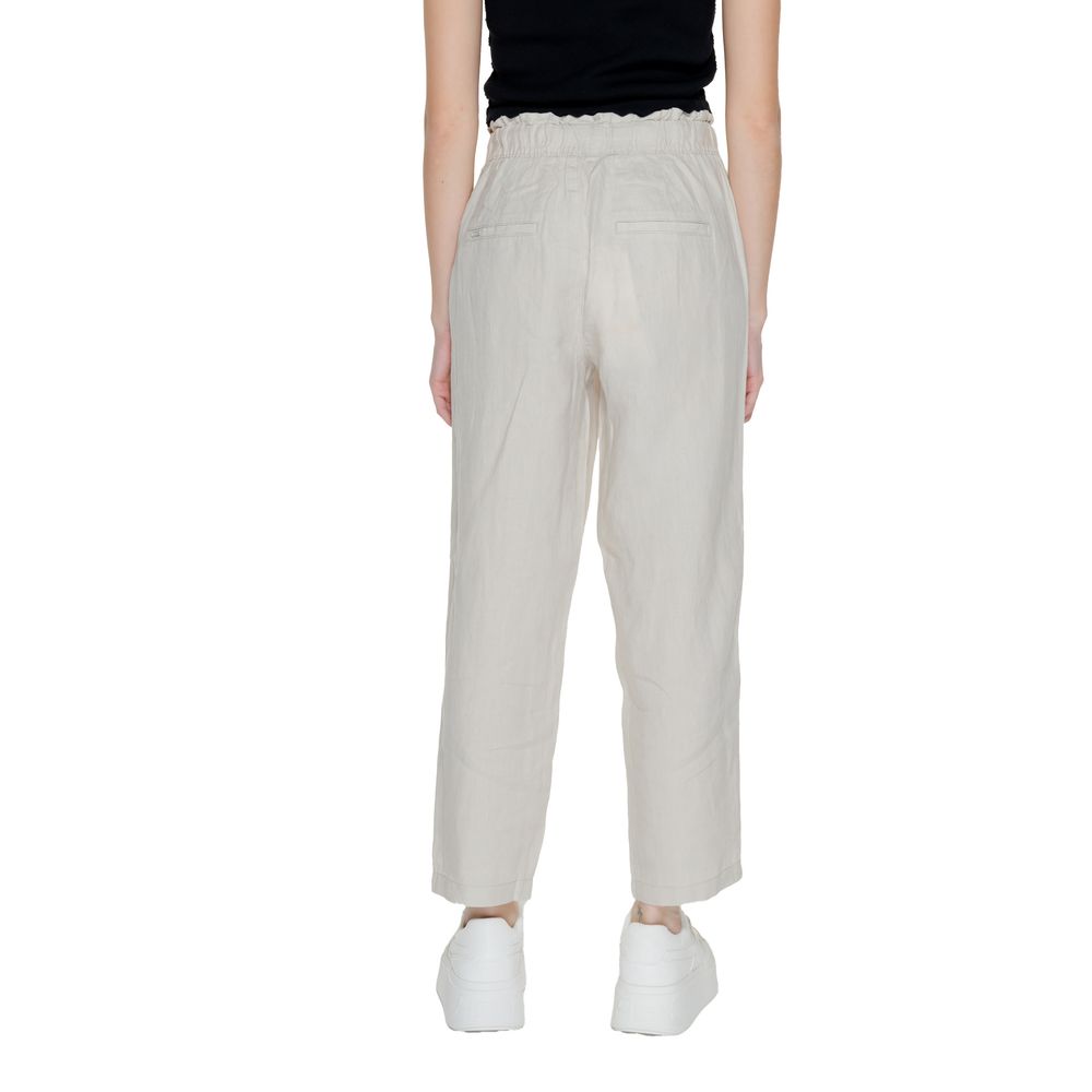 Street One Beige Hørjeans &amp; Bukser
