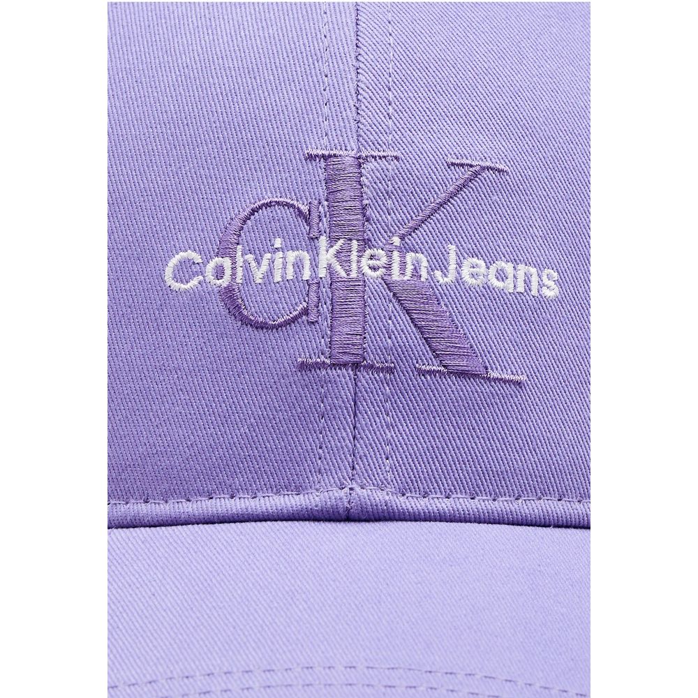 Calvin Klein Jeans Lilla økologisk bomuldshat