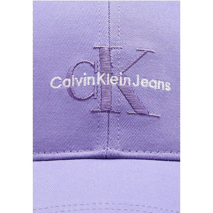 Calvin Klein Jeans Lilla økologisk bomuldshat