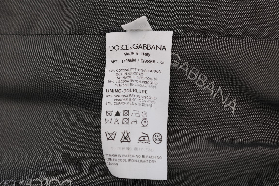 Dolce &amp; Gabbana Elegant gråstribet vest vest