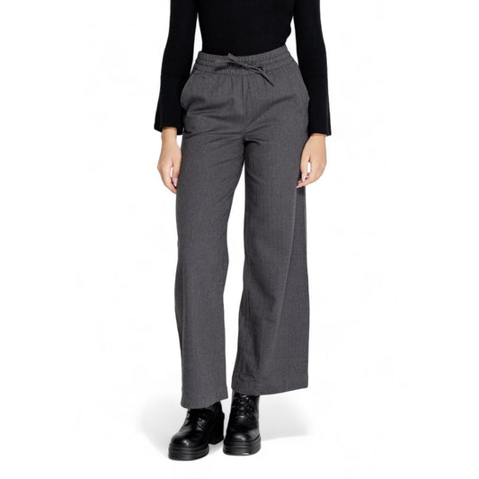 Jacqueline De Yong Grå Bomuld Jeans &amp; Bukser