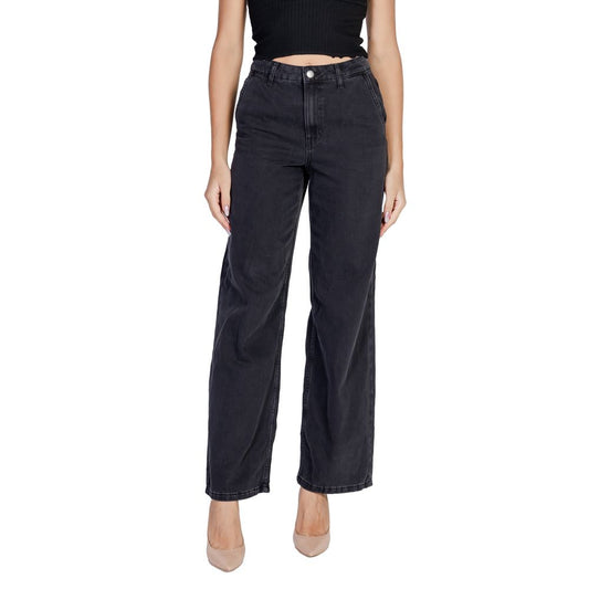 Jacqueline De Yong Sorte Bomuld Jeans &amp; Bukser