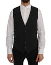 Dolce & Gabbana Elegant stribet grå vest