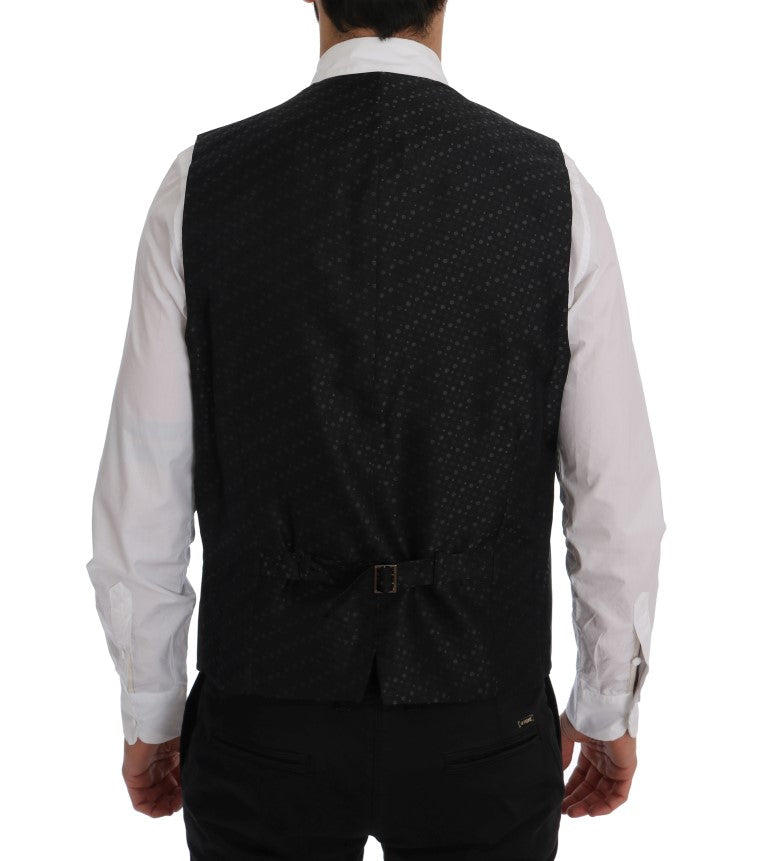 Dolce &amp; Gabbana Elegant gråstribet vest til mænd