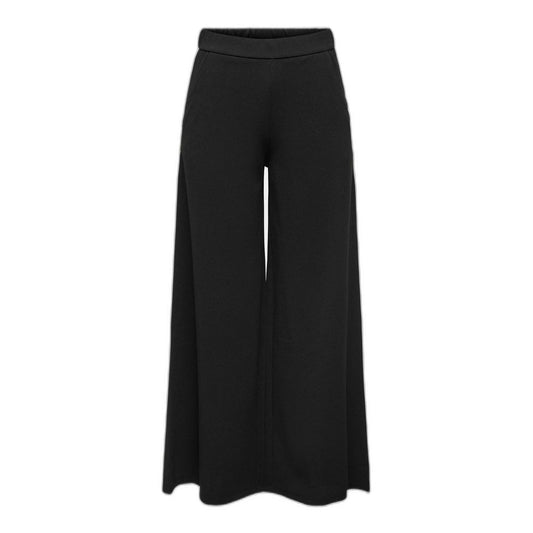 Jacqueline De Yong Sorte Jeans &amp; Bukser i Genbrugspolyester