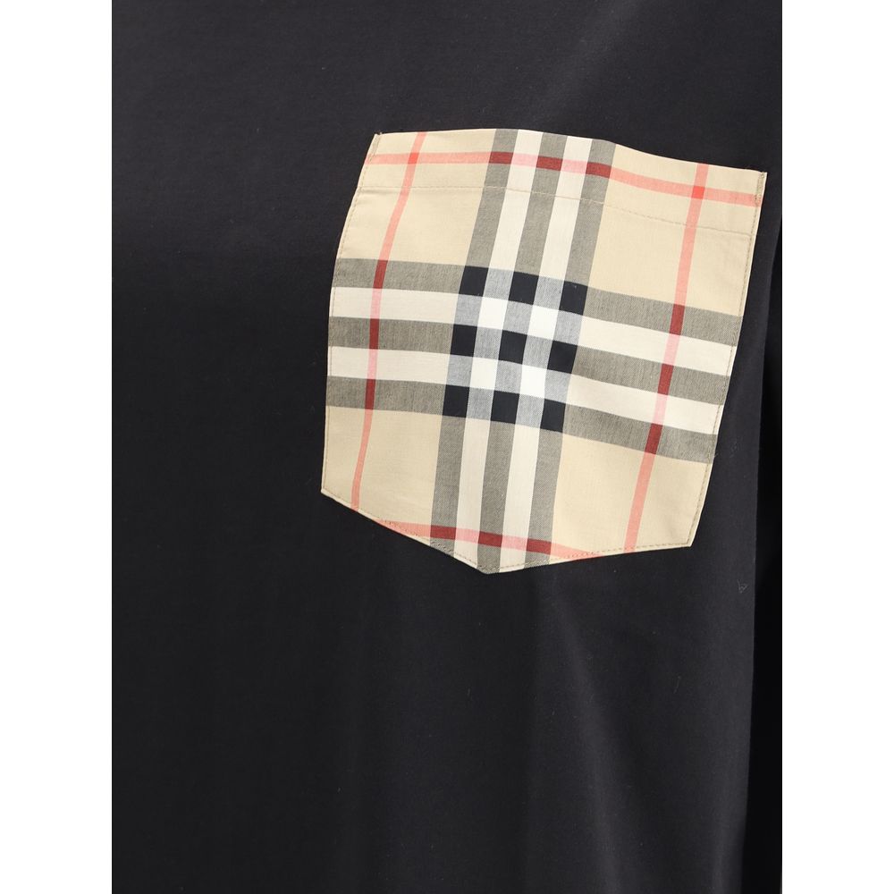 Burberry Archive T-shirt med ternet lomme