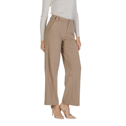 Street One Beige Viskose Jeans &amp; Bukser