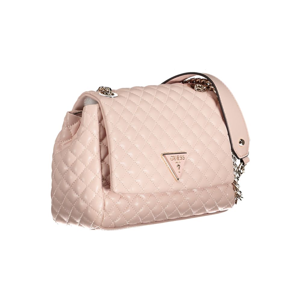 Guess Jeans Pink Polyethylene håndtaske