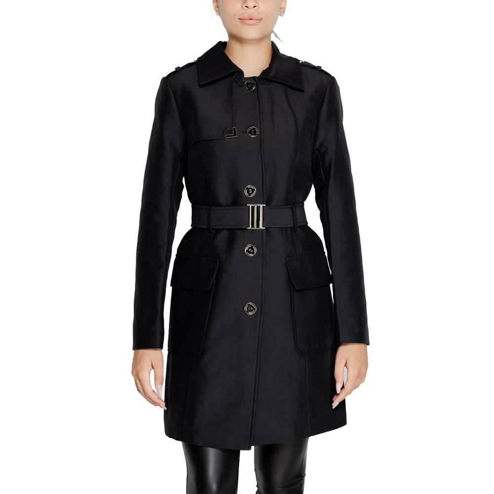 Morgan De Toi Black Polyester Jackets & Coat