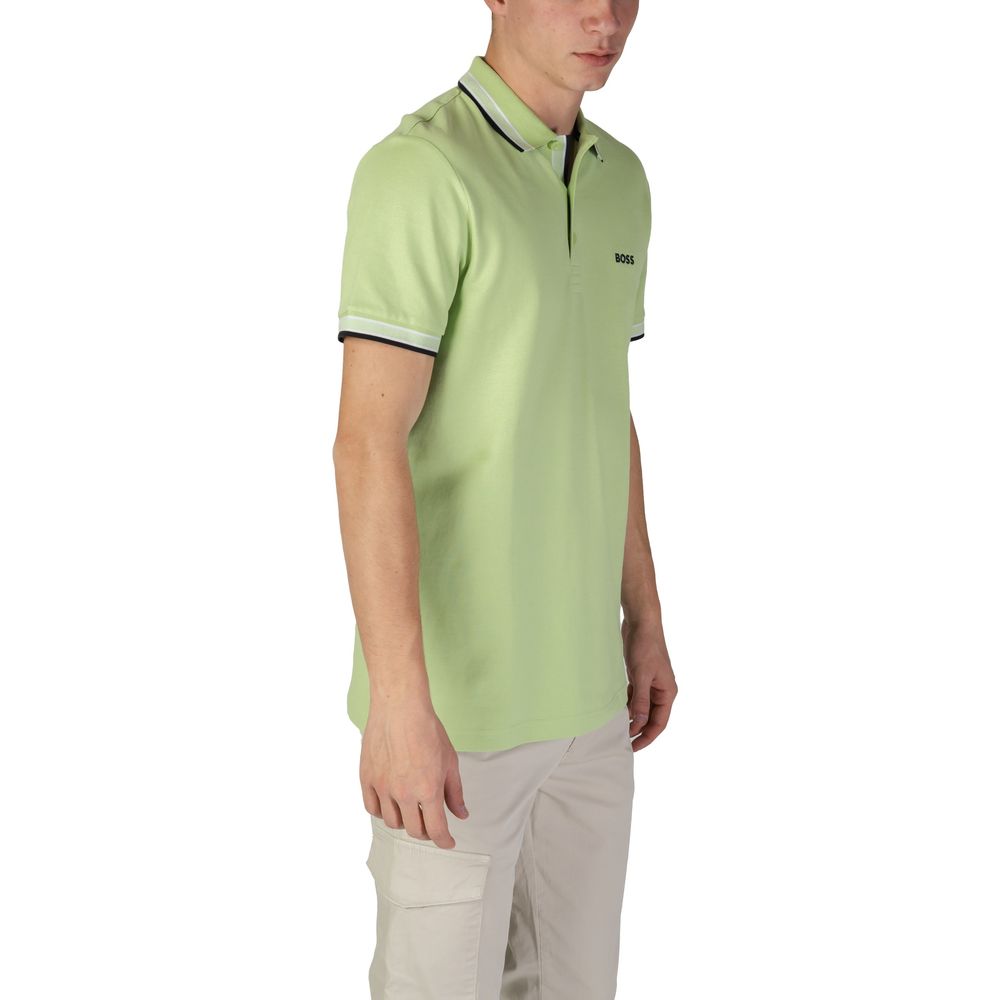 Hugo Boss Grøn bomulds poloshirt