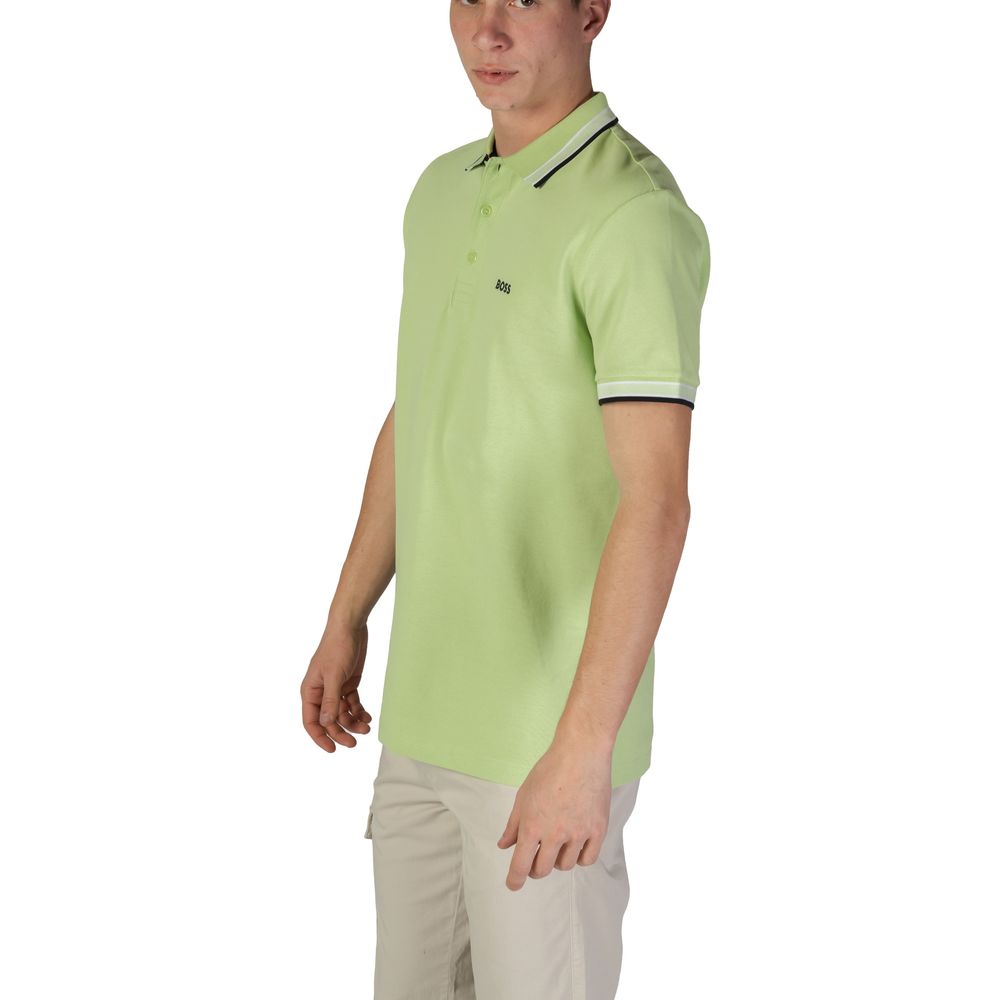 Hugo Boss Grøn bomulds poloshirt