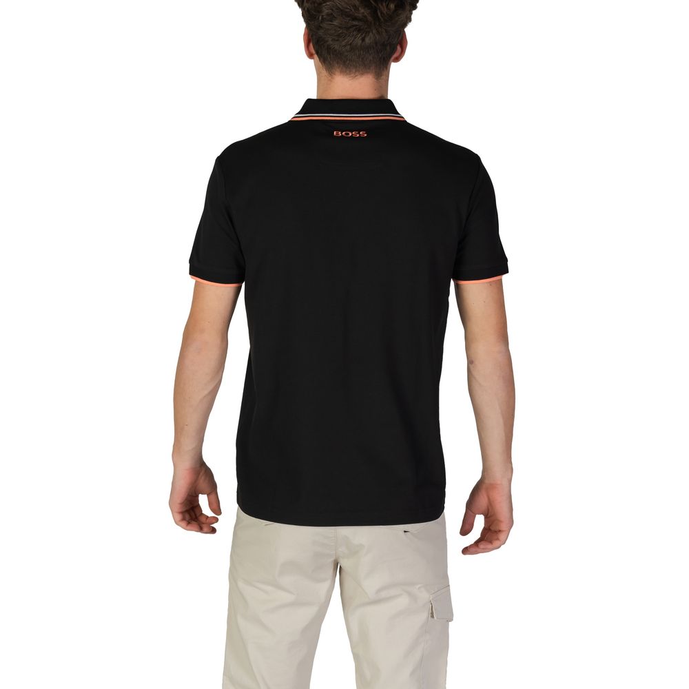 Hugo Boss sort bomuld poloshirt