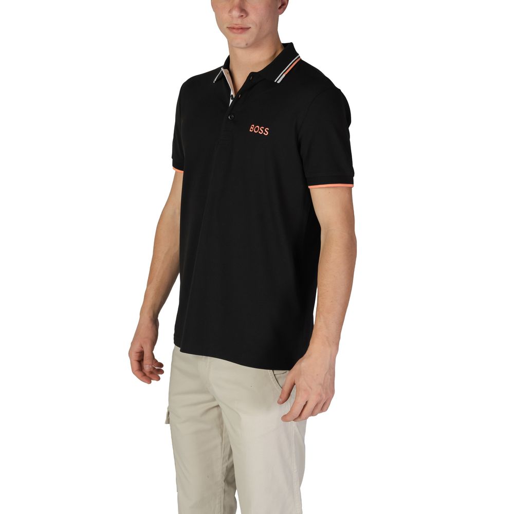 Hugo Boss sort bomuld poloshirt