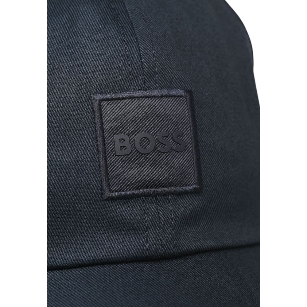 Hugo Boss Blue Cotton Hats &amp; Cap