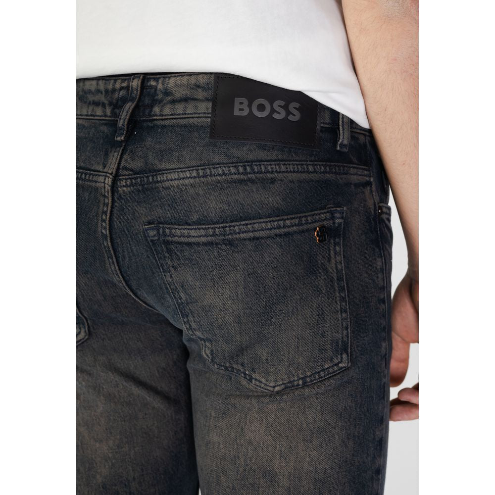 Hugo Boss blå bomulds jeans og bukser