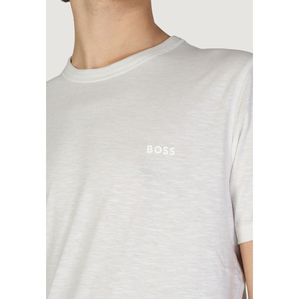 Hugo Boss T-shirt i hvid bomuld