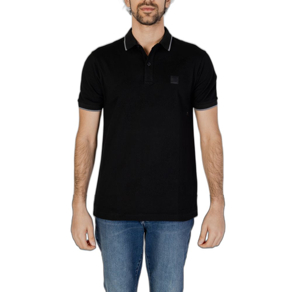 Hugo Boss sort bomuld poloshirt