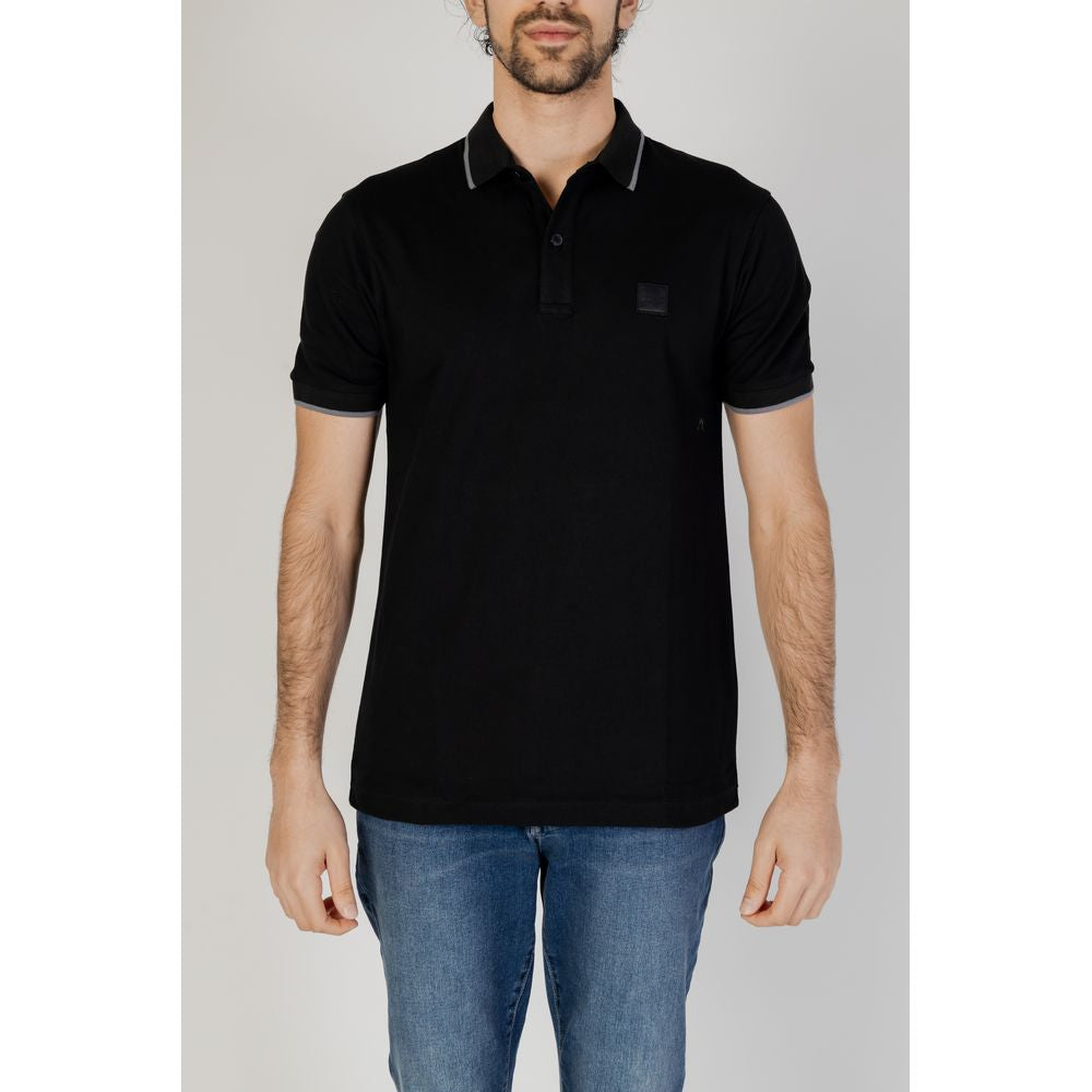 Hugo Boss sort bomuld poloshirt