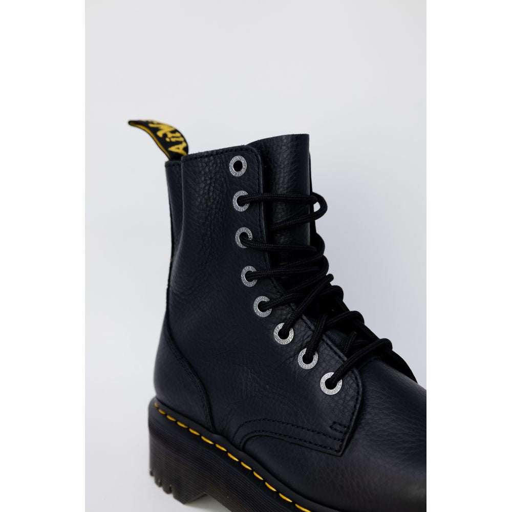 Dr. Martens sort læderstøvle