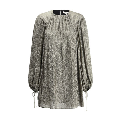 Chloé Silk Lamé minikjole