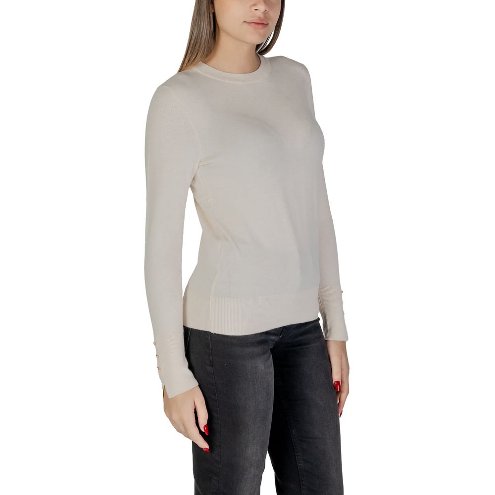 Jacqueline De Yong Cream Viscose Toppe &amp; T-shirt