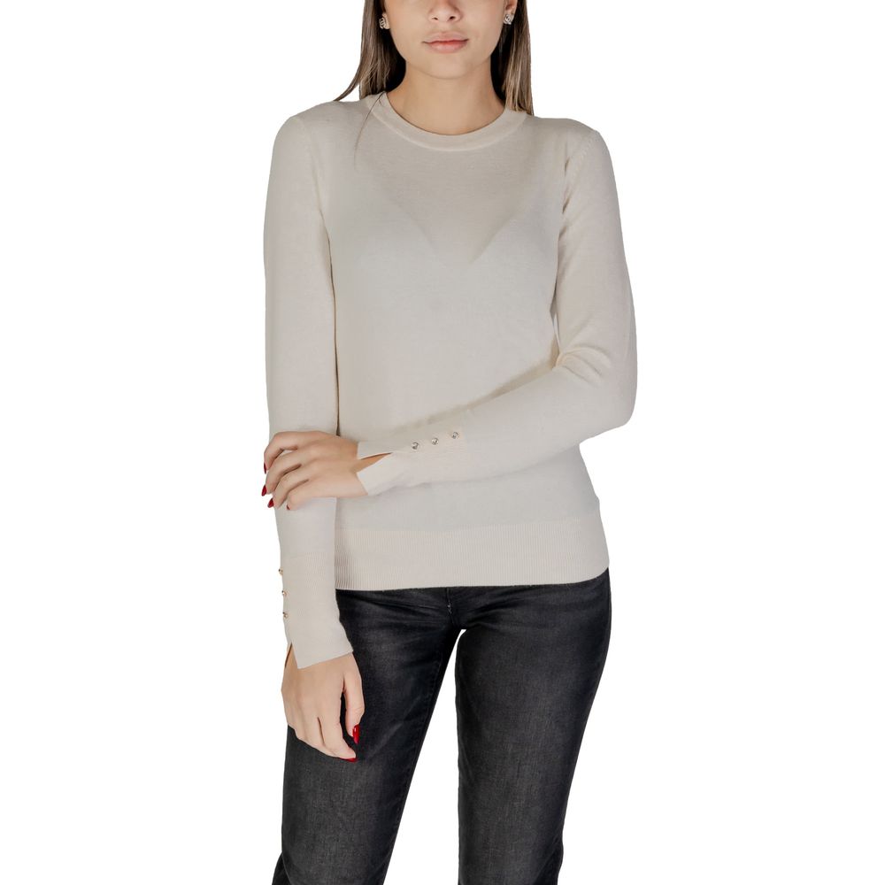 Jacqueline De Yong Cream Viscose Toppe &amp; T-shirt