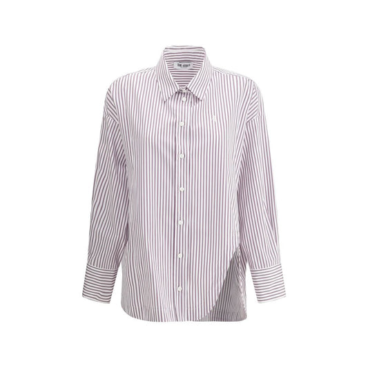 Attico Asymmetrical strip Shirt