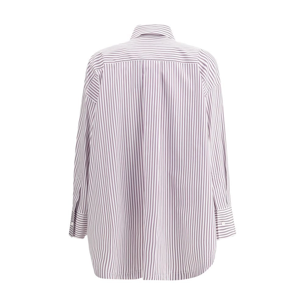 Attico Asymmetrical strip Shirt