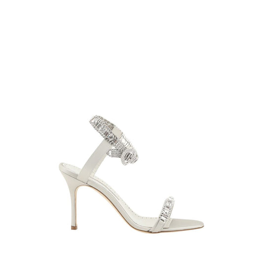 Manolo Blahnik Asasan Satin Sandals