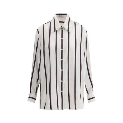 Alexander McQueen Silkestribet Skjorte