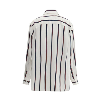 Alexander McQueen Silkestribet Skjorte
