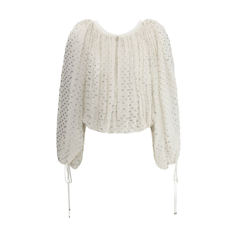 Chloé Off-Shoulder skjorte