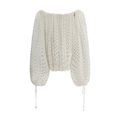 Chloé Off-Shoulder skjorte
