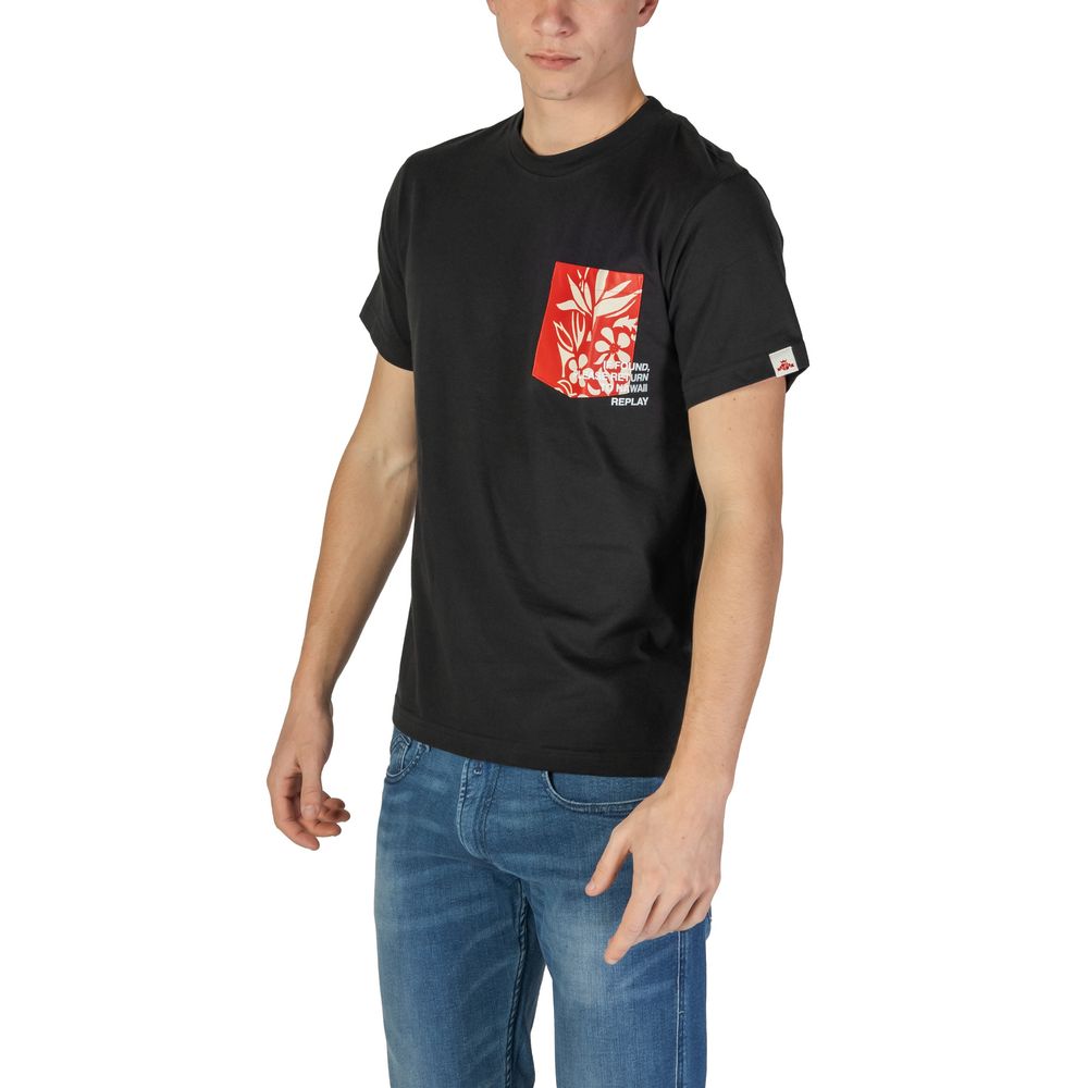 Replay sort bomuld T-shirt