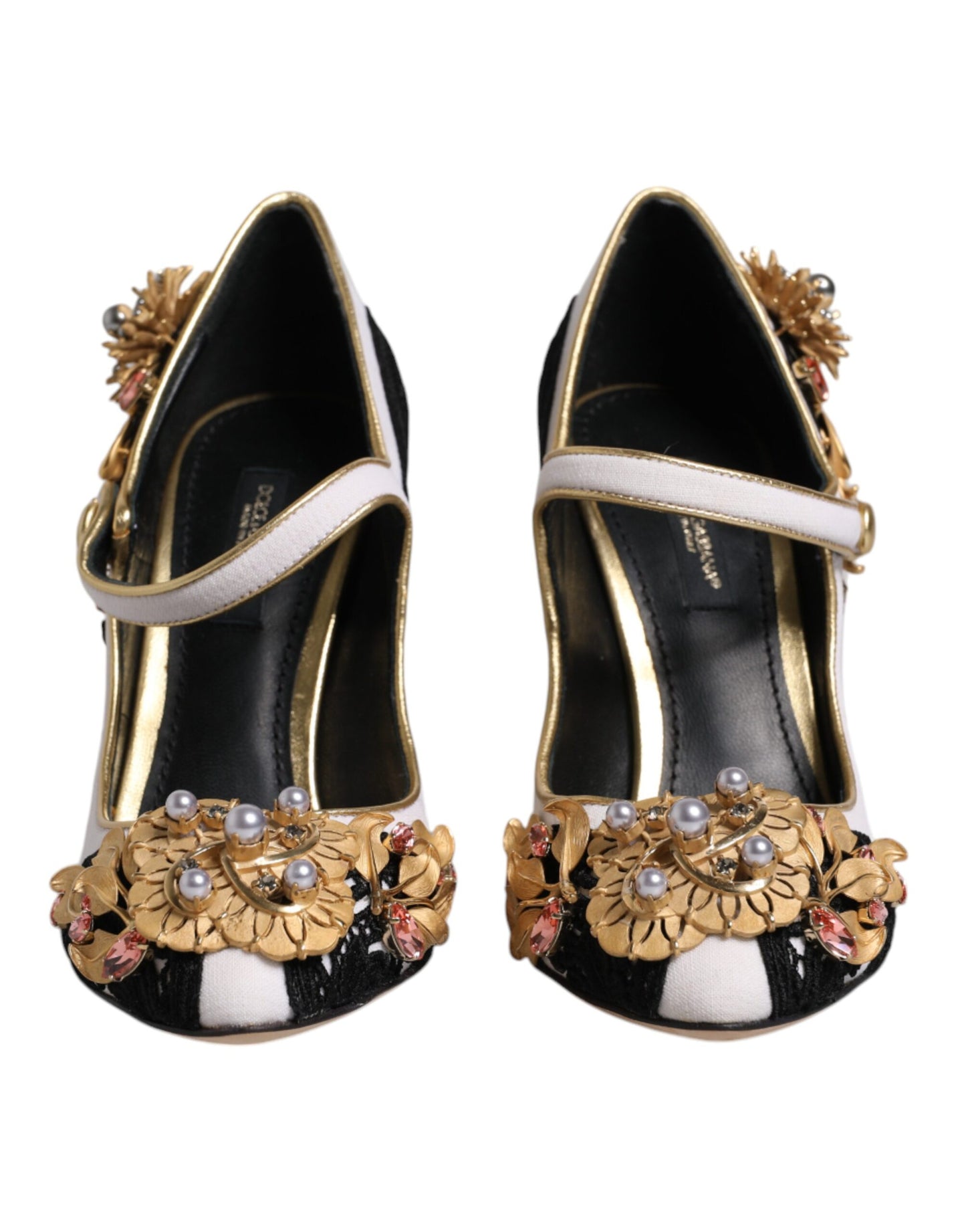 Dolce &amp; Gabbana Multicolor Embellished Heels Pumps Sko