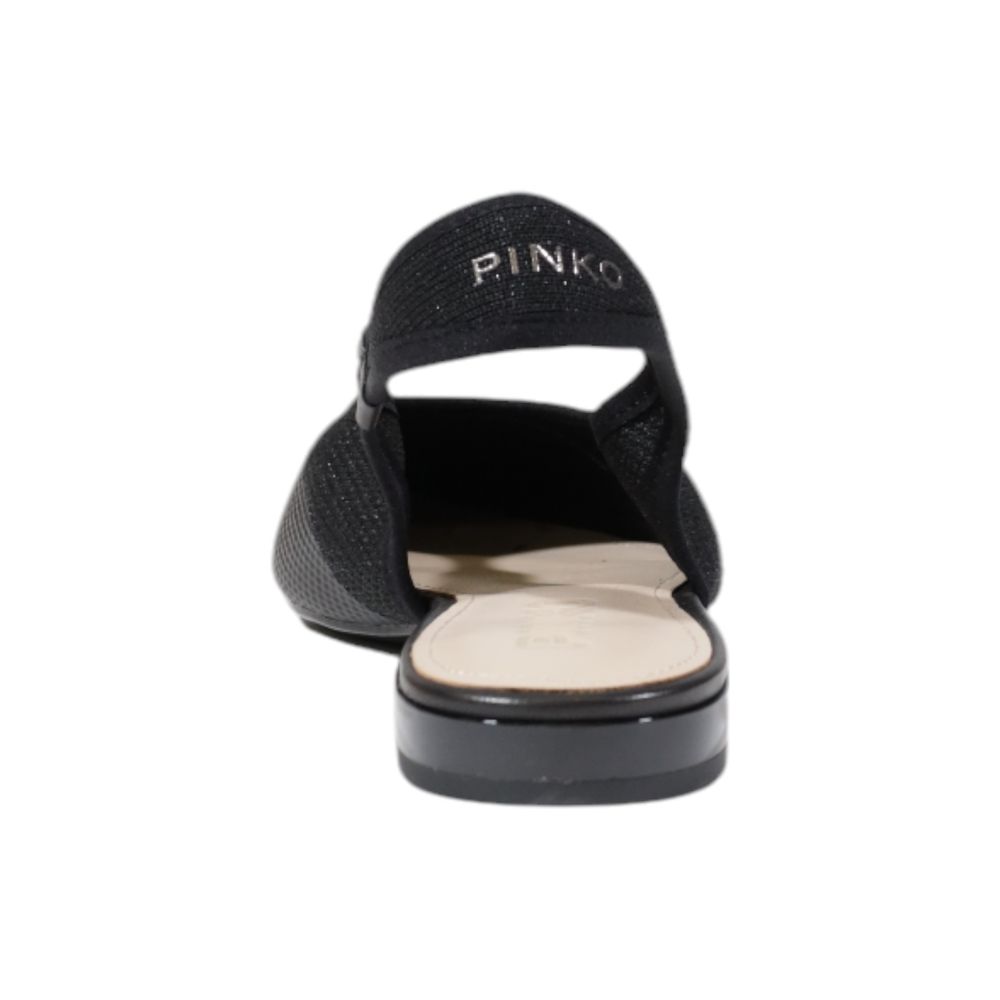 PINKO sort læder sandal