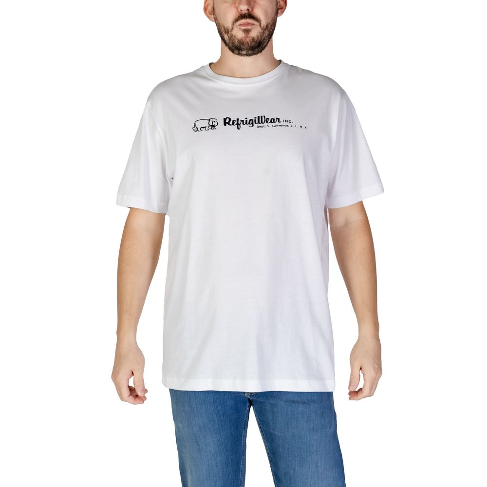 Refrigiwear Hvid T-shirt i bomuld