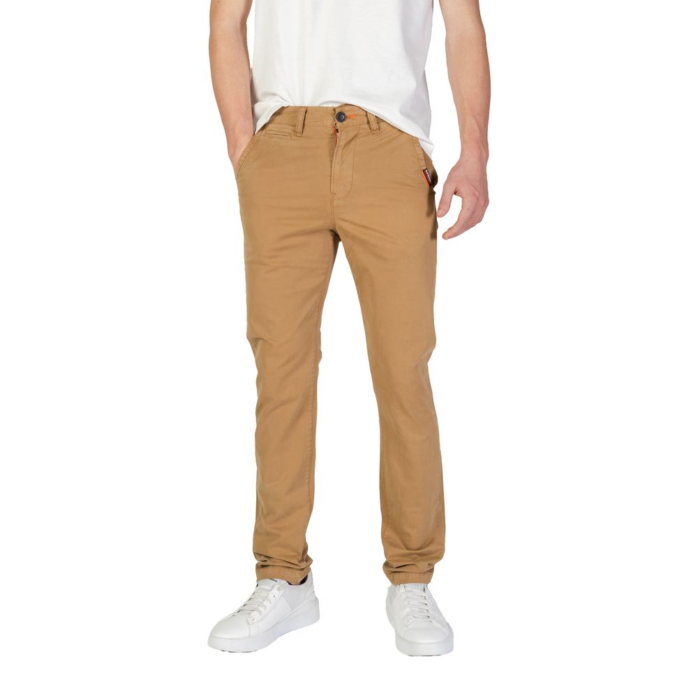 Superdry beige jeans og bukser i bomuld