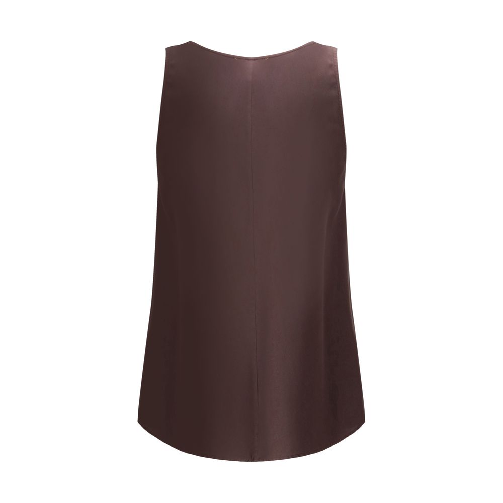 Forte_Forte Satin V-hals Top