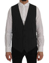 Dolce & Gabbana elegant gråstribet vest vest