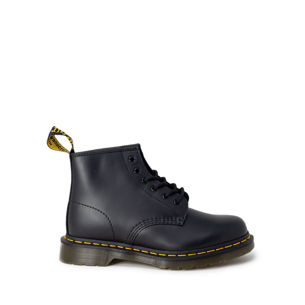 Dr. Martens sort læderstøvle