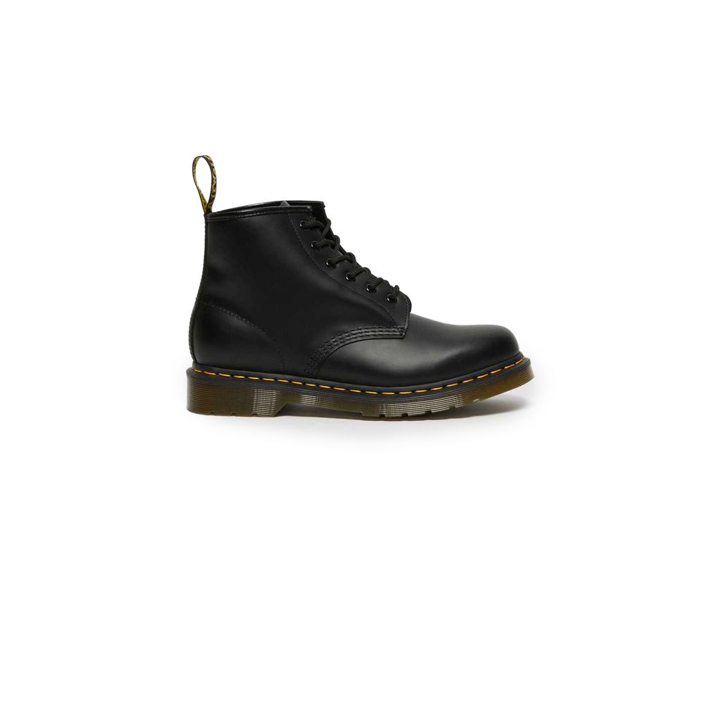 Dr. Martens sort læderstøvle